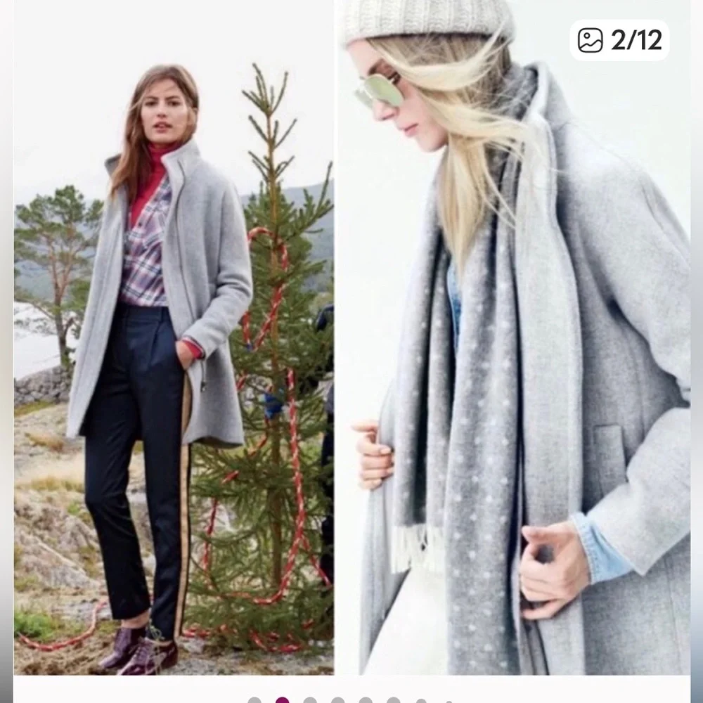 J.crew city coat wool heather grey - Picture 5 of 14